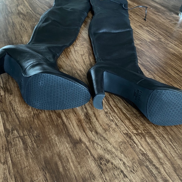 Stuart Weitzman Thigh High Leather Boots - Picture 2 of 4